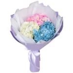 Букет из 3 гортензий микс